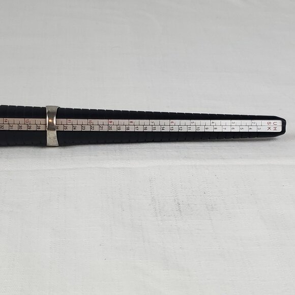 Large Silver 925 Mexico Design Stamped Ring Sz 26mm US 12 - Picture 10 of 12